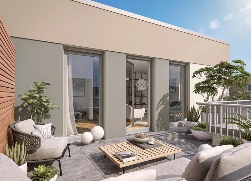 Sonnige 2-Zimmer-Wohnung mit Dachterrasse und Balkon